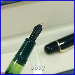 RARE Pelikan Fountain Pen Emerald Green Gold NIB 585 LH176