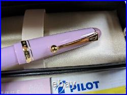 RARE! Pilot Namiki Custom 74 Fountain Pen benifuji 14K Japan Limited Purple Pink