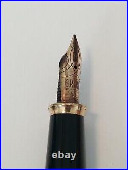 RARE Qualcomm Cross Fountain Pen! Made in USA Townsend 14k Gold M Nib