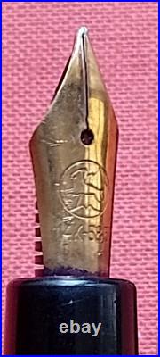 ++ RARE SENATOR GOLD NIB 14k 585 VTG fountain pen green striped vintage GERMANY