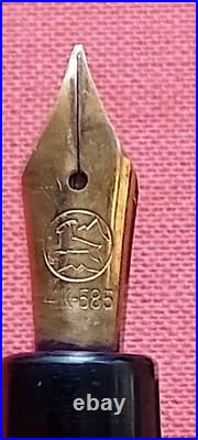 ++ RARE SENATOR GOLD NIB 14k 585 VTG fountain pen green striped vintage GERMANY