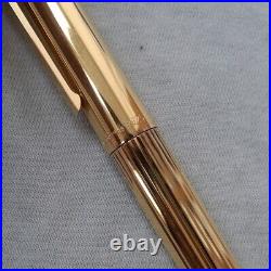 RARE S. T. Dupont Classic Fountain Pen Vermeil NIB 18K Gold Vintage LH472