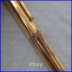 RARE S. T. Dupont Classic Fountain Pen Vermeil NIB 18K Gold Vintage LH472