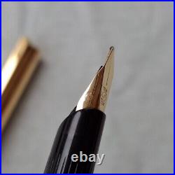 RARE S. T. Dupont Classic Fountain Pen Vermeil NIB 18K Gold Vintage LH472
