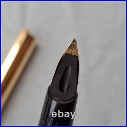 RARE S. T. Dupont Classic Fountain Pen Vermeil NIB 18K Gold Vintage LH472