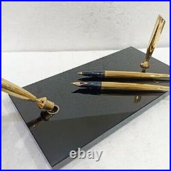 RARE Sheaffer Portable Pen Set Ballpoint & Fountain NIB 14k Gold Vintage LH158