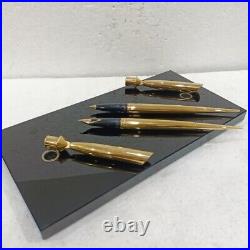 RARE Sheaffer Portable Pen Set Ballpoint & Fountain NIB 14k Gold Vintage LH158