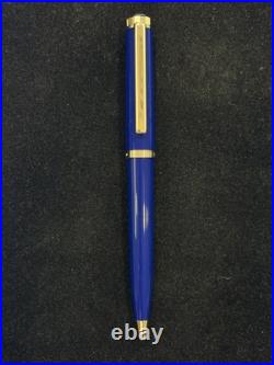 RARE Tiffany & Co. Atlas Cobalt Blue Ballpoint Pen Pelikan K800 with Pouch & Box