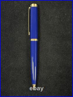 RARE Tiffany & Co. Atlas Cobalt Blue Ballpoint Pen Pelikan K800 with Pouch & Box