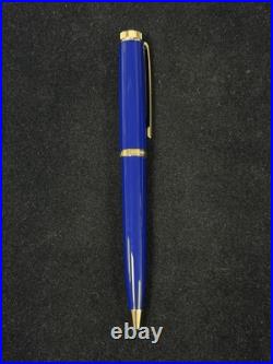 RARE Tiffany & Co. Atlas Cobalt Blue Ballpoint Pen Pelikan K800 with Pouch & Box