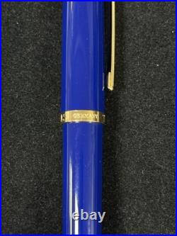 RARE Tiffany & Co. Atlas Cobalt Blue Ballpoint Pen Pelikan K800 with Pouch & Box