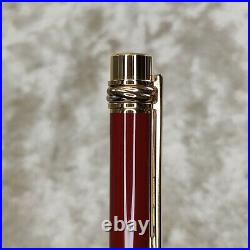 RARE Vintage Cartier Fountain Pen Trinity Bordeaux Lacquer withCase&Papers(Unused)