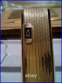 RARE! Vintage DIPLOMAT Present Set, Lighter+Pen+Card Holder, SWISS, NEW OLD