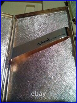 RARE! Vintage DIPLOMAT Present Set, Lighter+ Pen+ Card Holder, SWISS, NEW OLD
