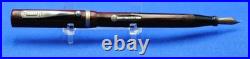 RARE Vintage Oversized Salz Brothers Fountain Pen REDWOOD GRAIN EBONITE 14K NIB