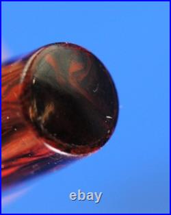 RARE Vintage Oversized Salz Brothers Fountain Pen REDWOOD GRAIN EBONITE 14K NIB