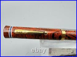 RARE Vintage WATERMAN 5 RIPPLE PURPLE Fountain Pen #5 Keyhole nib EMPLOYEE PEN
