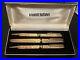 RARE_Vintage_WATERMAN_CF_3_PIECE_PEN_SET_Gold_Plated_Plaque_OR_G20_18K_GOLD_NIB_01_qa