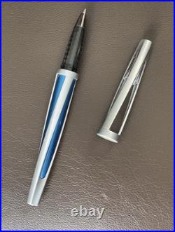 RARE Vtg BMW M3 M5 M7 Titanium Blue Silver Steel Carbide Exclusive. 7mm Gel Pen
