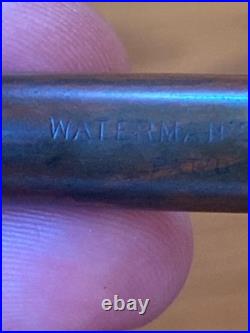 RARE Waterman Fountain Pen (no logo 2 patent dates) 14K Nib Unrestored 5 1/8