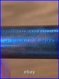 RARE Waterman Fountain Pen (no logo 2 patent dates) 14K Nib Unrestored 5 1/8