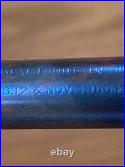 RARE Waterman Fountain Pen (no logo 2 patent dates) 14K Nib Unrestored 5 1/8