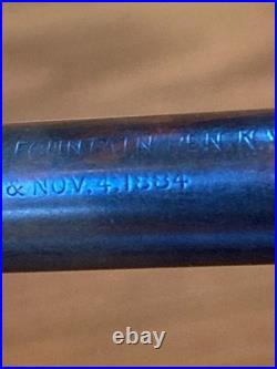 RARE Waterman Fountain Pen (no logo 2 patent dates) 14K Nib Unrestored 5 1/8