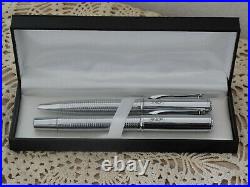 RARE vintage Box of 2 Ballpoint PENS French Advert SNCF Railways Never be used