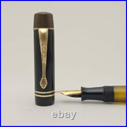 REFORM 629 Black Piston Fountain Pen 14k EF Nib Vintage 30s RARE Germany