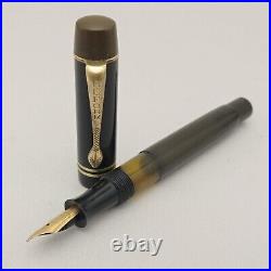 REFORM 629 Black Piston Fountain Pen 14k EF Nib Vintage 30s RARE Germany