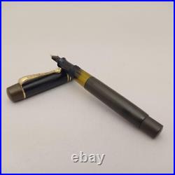 REFORM 629 Black Piston Fountain Pen 14k EF Nib Vintage 30s RARE Germany