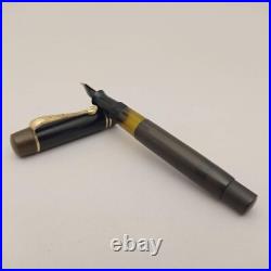 REFORM 629 Black Piston Fountain Pen 14k EF Nib Vintage 30s RARE Germany
