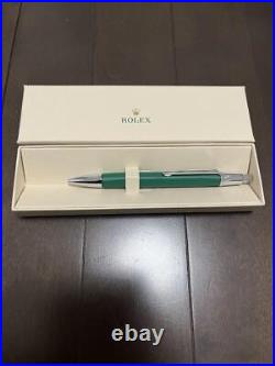 ROLEX Ballpoint Pen Novelty Unused Green with Box Collectible Item rare New