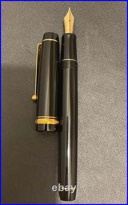 Rare 18K Gold Nib Custom 74 Fountain Pen Medium Flattop Limited Used