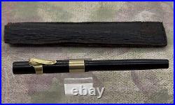 Rare 1914 Boston Pen Co. Safety 12 Eyedropper, 14k Cap Band & 14k Clip, 14k Nib