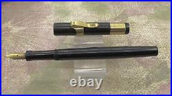 Rare 1914 Boston Pen Co. Safety 12 Eyedropper, 14k Cap Band & 14k Clip, 14k Nib