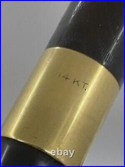 Rare 1914 Boston Pen Co. Safety 12 Eyedropper, 14k Cap Band & 14k Clip, 14k Nib