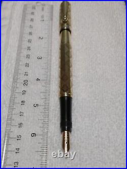 Rare 1920's Europa 14ct Mf Conway Retractable Nib 18k Rg Vintage Fountain Pen