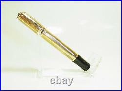 Rare 1920´s Italian ANCORA 18KR Overlay Safety Fountain Pen Flexy 14ct M Nib