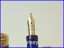 Rare 1920´s JOHN HANCOCK Lapis Lazuli cartridge fountain pen flexy M nib