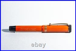 Rare 1930S GOLDFINK DUOFOLD Fountain Pen In Coral Red With Fine 14K Gold Nib