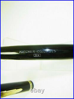 Rare 1930´s French MATCHER COLOMBES Fountain Pen FLEXY 18ct M Nib F To B