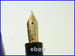 Rare 1930´s MONTBLANC III C Hard Rubber fountain pen FLEXY 14ct M nib SERVICED