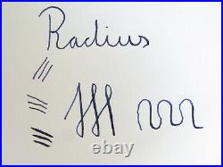 Rare 1940´s Italian RADIUS Blue Striated Fountain Pen Flexy 14ct F nib