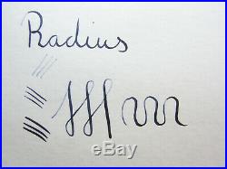 Rare 1940´s Italian RADIUS EXTRA blue striated fountain pen flexy 14ct F nib