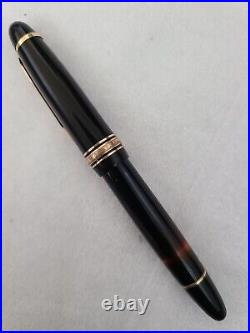 Rare 1950's Celluloid Montblanc 144, Fountain Pen, B Gold Nib nice working cond