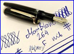 Rare 1950's First Gen MINT MONTBLANC 264 Fountain Pen- 14k F Nib-Restored
