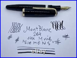 Rare 1950's First Gen MINT MONTBLANC 264 Fountain Pen- 14k Nib-SIEMENS-Restored Rare 1950's First Gen MINT MONTBLANC 264 Fountain Pen- 14k Nib-SIEMENS-Restored