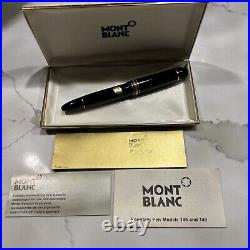 Rare 1960's Meisterstuck, 149 Diplomat Fountain Pen, 18C Gold M Nib