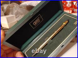 Rare 1991 Pedrara Peridot Cross Century Classic 10kt Gold Ballpoint Pen New Gift